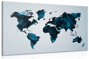 Kép világ térkép vektorgrafikus kivitelben sötét kék színben