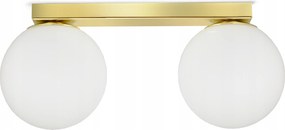 Mennyezeti lámpa Csillár Plafon Arany Üveg Fehér Gömbök Üveg B2 Led G9