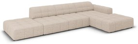 Bézs sarokkanapé (jobb oldali) Chicago – Cosmopolitan Design