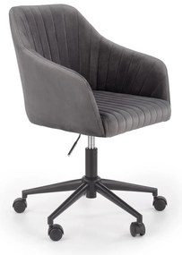 Szürke irodai szék MARIBO VELVET