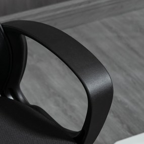Vinsetto Magas Hátú Állítható Irodai Szék 59W x 65D x 124H cm 360° Forgatható Lélegző Fekete Háló | Aosom