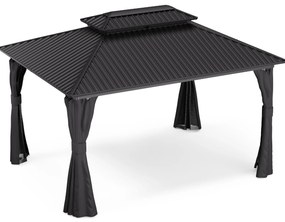 Blumfeldt ShadeFortress, pergola, 4 x 3 m, horganyzott acél tető, véd a nap, eső és a szél ellen