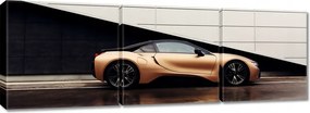 Vászonkép 90x30 Arany Bmw Autó