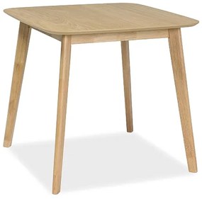 Étkezőasztal tölgy dekorációval ellátott asztallappal MOSSO III 80x80