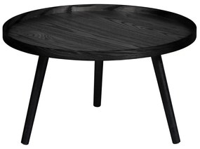 Mesa fekete dohányzóasztal, ⌀ 60 cm - WOOOD
