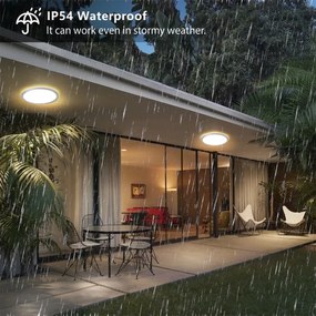 Brilagi - ULTRA SLIM LED fürdőszobai mennyezeti lámpa, 12W/230V, Ø 22,5 cm, ezüst, IP54