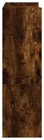 füstös tölgy színű szerelt fa cipőtartó 60x25x81 cm