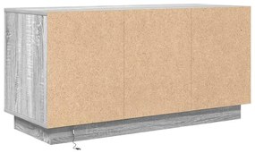 szürke sonoma színű TV-szekrény LED-lámpákkal 100x41x50 cm