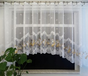 Mg Függöny Konyha kancsó színes 450x140 kész Tiesto szalaggal lengyel