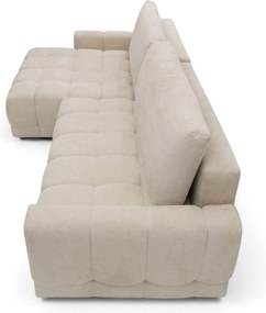 Sorenio ágyazható balos sarokkanapé - Murano 833 bézs szövet