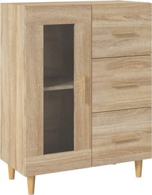 vidaXL sonoma tölgy színű szerelt fa tálalószekrény 69,5 x 34 x 90 cm