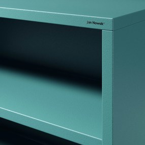 Alacsony polcos szekrény LUCA , 1000 x 900 x 350 mm, Modern: tengerszínű