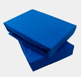 Lepedő Jersey sötétkék TiaHome - 140x200cm