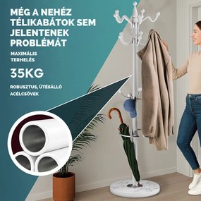 TENZY fogas márvány talapzattal, 37x173cm, fehér Casaria