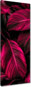 Vászonkép 40x100 Rózsaszín levelek