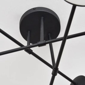 Felületre szerelhető csillár MOON 6xE27/15W/230V fekete