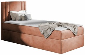 Kontinentális ágy Baltimore 179Kontinentális, Egyszemélyes, Rózsaszín, 80x200, Kárpit, Ágyrács, 82x208x103cm