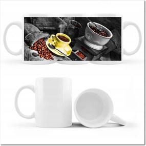 Fotó bögre Sárga kávéscsésze