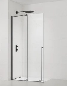 Walk-in zuhanyparaván 140 cm SAT Xmotion PVD Gun metal SATBWIXM140GM