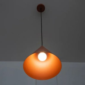 Kábeles függőlámpa ETNA II 1xE27/15W/230V, átmérő 25 cm, narancssárga