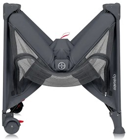 Lionelo - Utazóágy LAURA beton-szürke