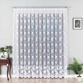 Virágos Jacquard Függöny Ráncoló Szalaggal 500X150