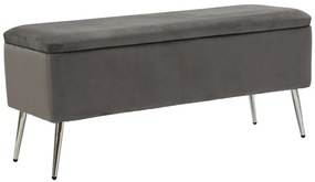 Pad tárolóval ezüstös 112x42x50cm
