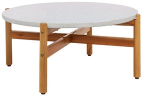 Terracina dohányzóasztal akác/terazzo, natúr ø84,5x38,5 cm