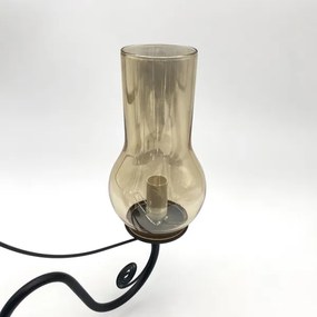 Brilagi - LED Csillár láncon COTTAGE 5xE14/40W/230V fekete/barna