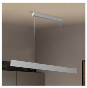 Brilagi - LED Dimmelhető csillár zsinóron SLIMLINE LED/40W/230V 3000-6000K ezüst + távirányító