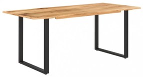 tömör akácfa étkezőasztal 180 x 90 x 76 cm