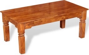 vidaXL tömör fa dohányzóasztal 110 x 60 x 45 cm