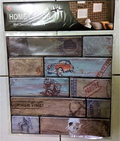 5 Darab 3D Modern Pop Hatású Falpanel Öntapadós Fürdőszobában Wc-be Szobába Felragasztható Beltérre 30X30 Cm Falmatrica