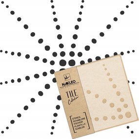 Festősablon Csempe Csempék Többször felhasználható 25x25cm Geometrikus minta Neiva