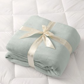 Goldea mikroplüss ágyneműhuzat deluxe - zsályazöld 220 x 200 és 2db 70 x 90 cm