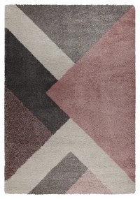 Zula rózsaszín-szürke szőnyeg, 160 x 230 cm - Flair Rugs
