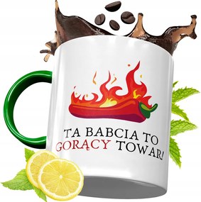 Zöld Bögre Nagymamáknak Nagymama Napjára Ajándék fényképes nyomattal