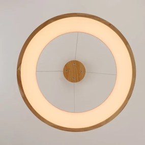 Brilagi -LED függőlámpa kábellel FALCON WOOD LED/40W/230V 3000/4000/6000K 60 cm fa