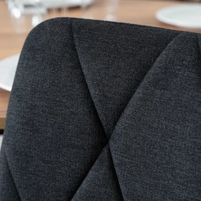 Fekete Szövet Étkezőszék ROBIN 2