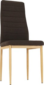 Szék, sötétbarna szövet/bükk, COLETA NOVA