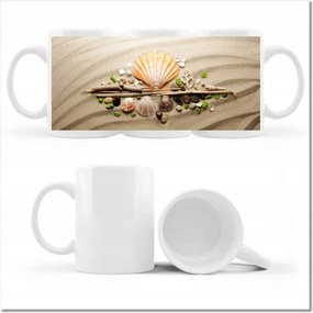 Kagyló mintás bögre Tengeri homok