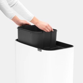 Fehér acél érintésre nyíló szelektív szemetes 34 l Bo Touch Bin – Brabantia
