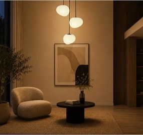 BRILAGI - Kábeles csillár PEBBLES 3xE27/40W/230V átm. 42 cm fekete