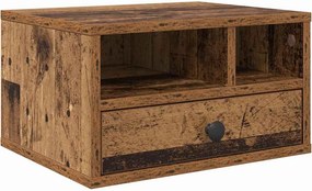 vidaXL Nyomtatóállvány fiókkal Öreg fa 40 x 32 x 24 cm Faanyag