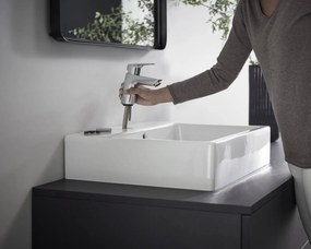 Hansgrohe Logis, karos mosdócsaptelep 70, push-open hulladékgyűjtővel, króm, 71077000