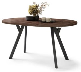 Kihúzható étkezőasztal ARTUR tölgy/fekete