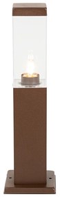 Modern kültéri lámpaoszlop rozsdabarna 45 cm - Malios
