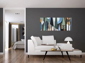 Kép - Természetes geometriai absztrakció II. (120x50 cm)