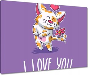 Vászonkép 80x60 Cica