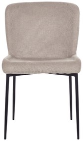 Tópszínű kárpitozott szék kétdarabos szettben ADA Beliani